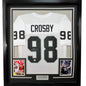 Framed Autographed/Signed Maxx Crosby 35x39 Las Vegas Oakland White Football Jersey Beckett BAS COA