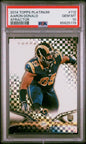 Graded 2014 Topps Platinum Aaron Donald #112 Xfractor Rookie RC Football Card PSA 10 Gem Mint