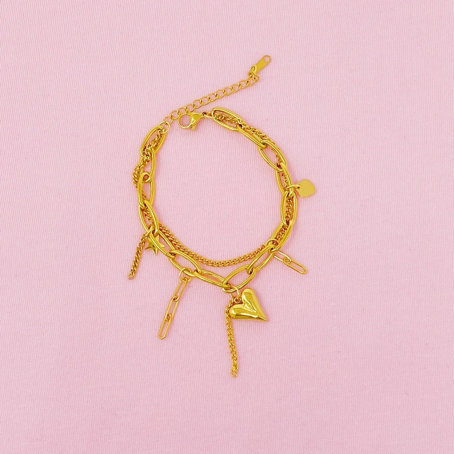 Doubled Fun Charm Bracelet