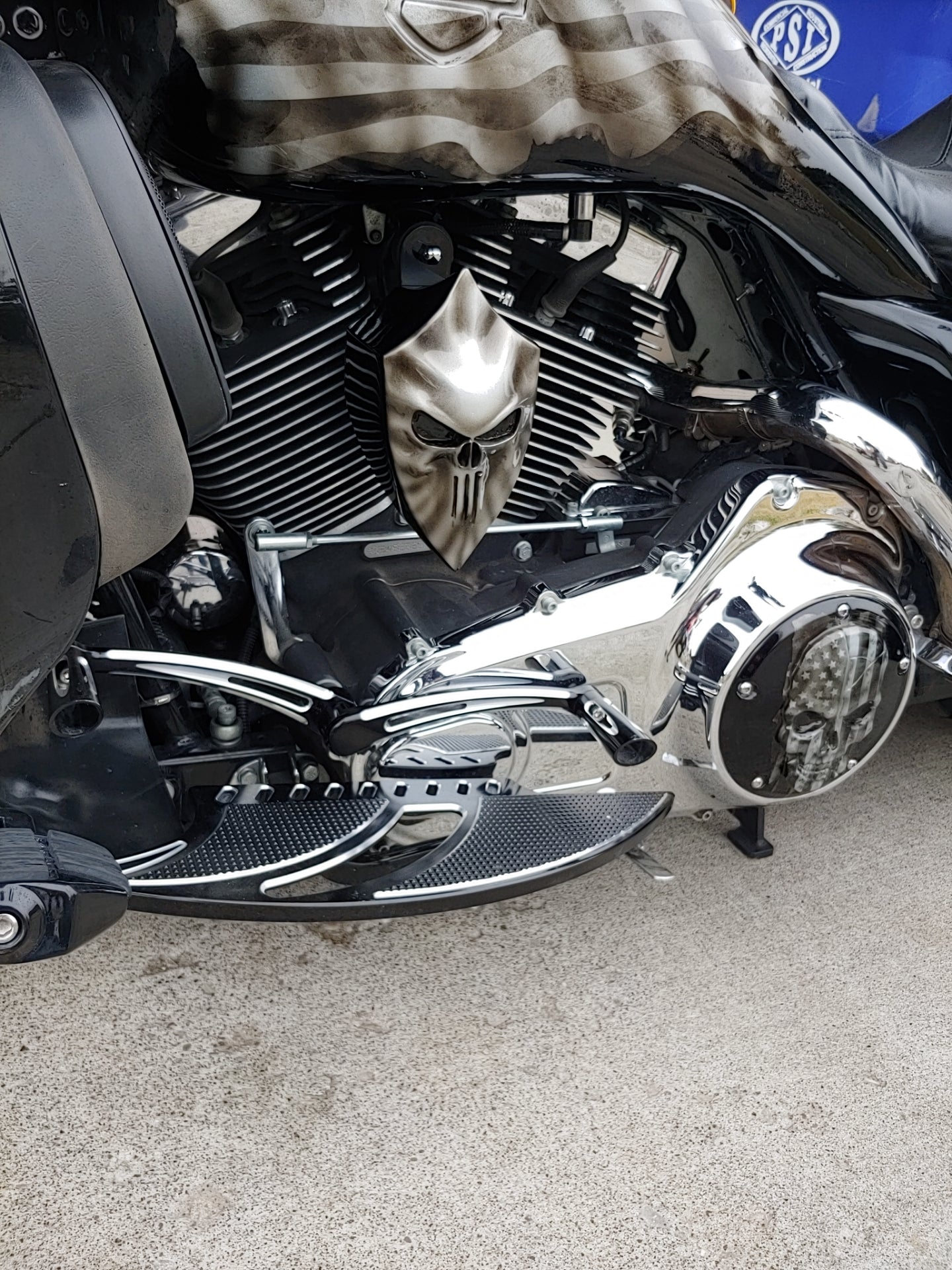 Custom horn cover with Punisher