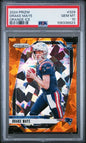 Graded 2024 Panini Prizm Drake Maye #329 Orange Ice Rookie RC Football Card PSA 10 Gem Mint