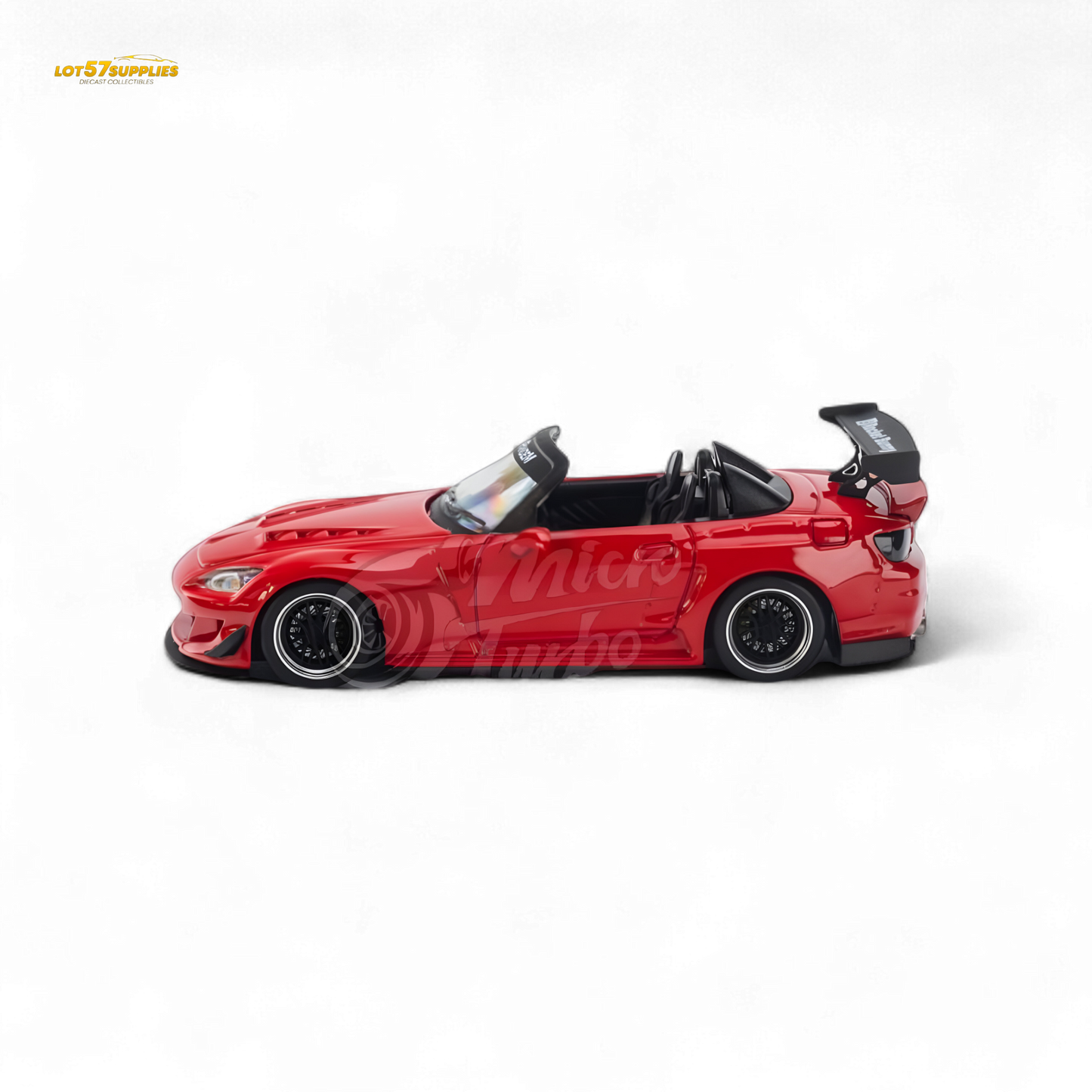 MicroTurbo Honda S2000 Pandem Rocket Bunny Red 1:64