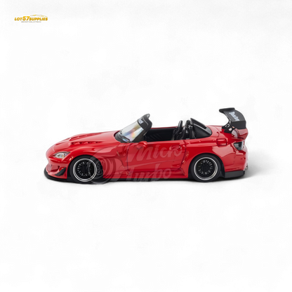 MicroTurbo Honda S2000 Pandem Rocket Bunny Red 1:64