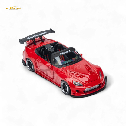 MicroTurbo Honda S2000 Pandem Rocket Bunny Red 1:64