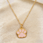 Unique Design Cute Cat Paw Print Necklace