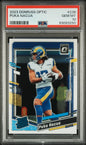 Graded 2023 Panini Donruss Optic Puka Nacua #238 Rookie RC Football Card PSA 10 Gem Mint