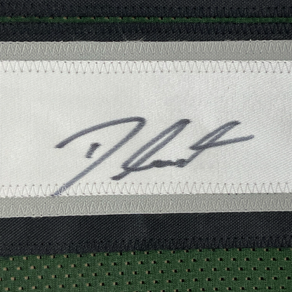 Framed Autographed/Signed D'Andre Swift 35x39 Philadelphia Green Football Jersey JSA COA