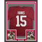 Framed Autographed/Signed Darius Hanks 35x39 Alabama Red College Football Jersey PSA COA