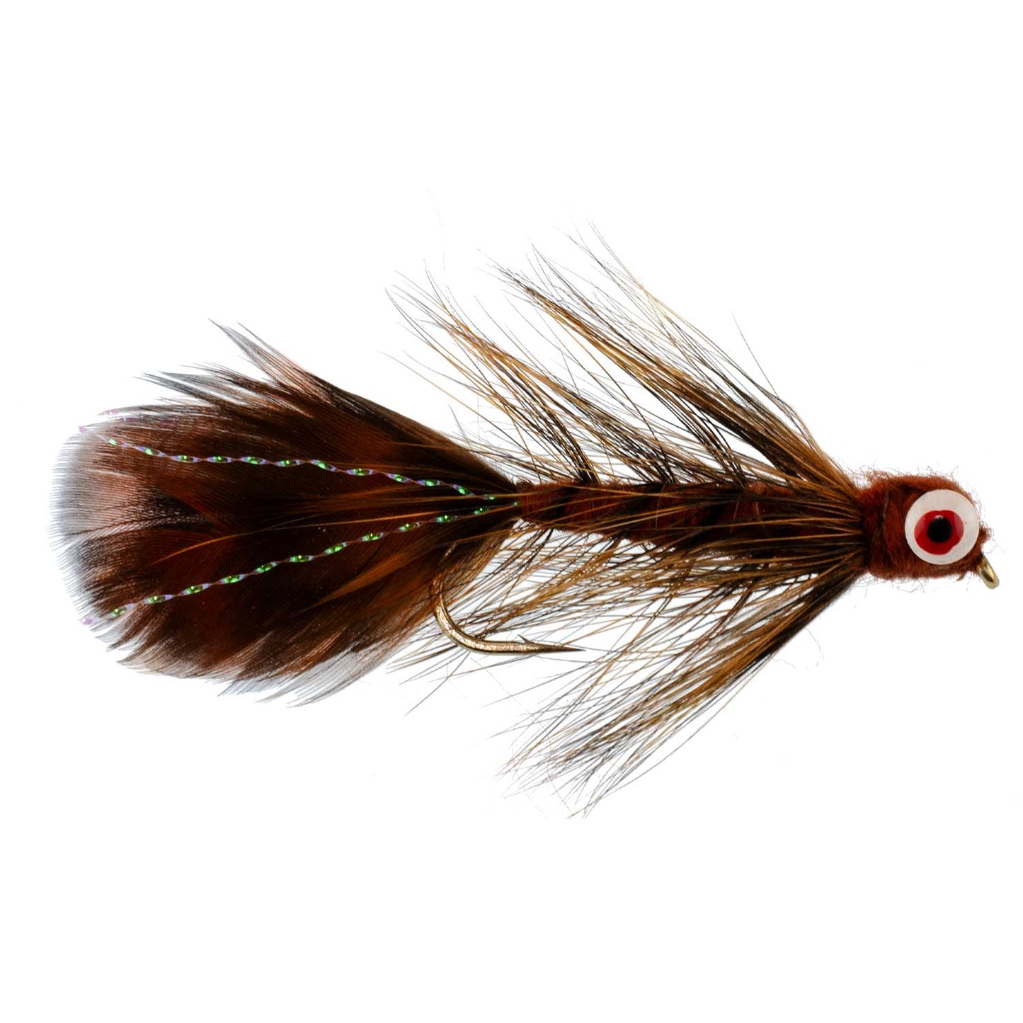 3 Pack Whitlock Near Nuff Sculpin Brown Streamer Flies Size 4