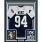 Framed Autographed/Signed Demarcus Ware 35x39 Dallas Thanksgiving Day Football Jersey Beckett BAS COA
