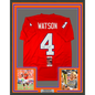Framed Autographed/Signed Deshaun Watson 35x39 Clemson Orange College Football Jersey JSA COA