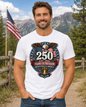 Vintage T-Shirt 250 Years Of Freedom Rustic Patriotic America