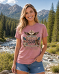 Ladies Vintage T-Shirt One Nation Under God Patriotic Freedom