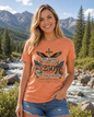 Ladies Vintage T-Shirt One Nation Under God Patriotic Freedom