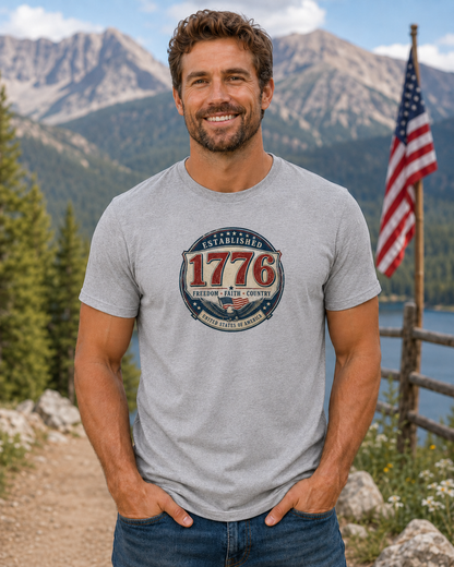 1776 Freedom Heritage Patriotic Fourth Of July T-Shirt