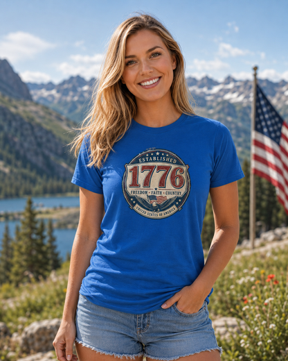 1776 Freedom Heritage Patriotic Fourth Of July T-Shirt