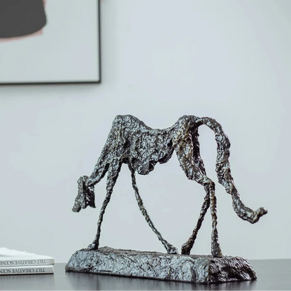 Dog Statue - Abstract Bronze Small