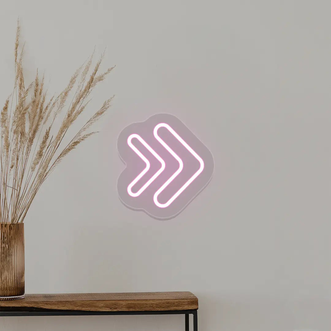 Double Arrowhead Neon Sign