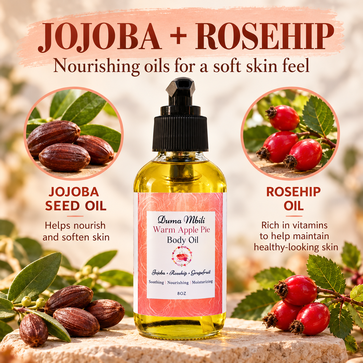 Warm Apple Pie Body Oil