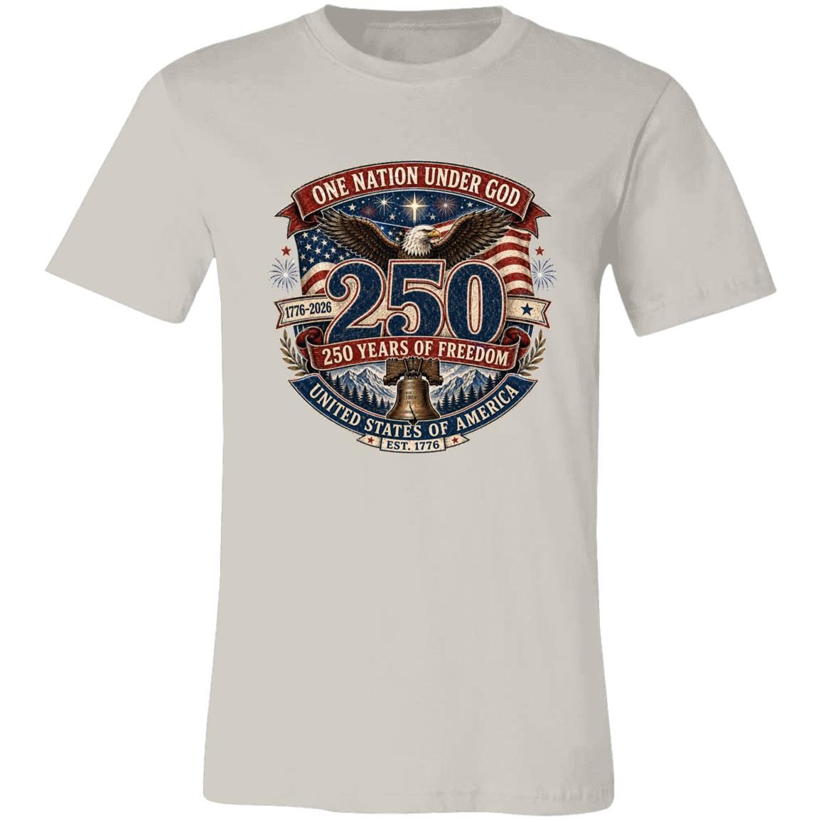 Vintage T-Shirt One Nation Under God Patriotic Freedom