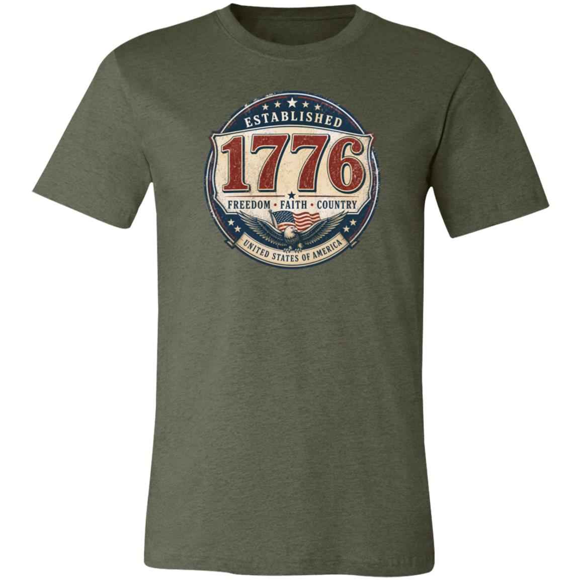 1776 Freedom Heritage Patriotic Fourth Of July T-Shirt