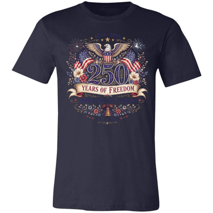 Ladies Vintage T-Shirt 250 Years of Freedom Patriotic America