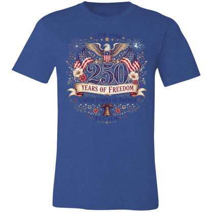 Ladies Vintage T-Shirt 250 Years of Freedom Patriotic America