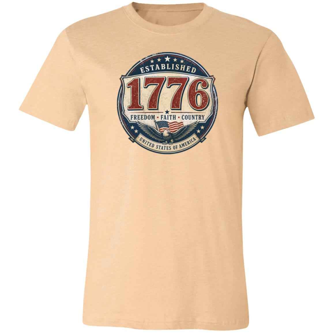 1776 Freedom Heritage Patriotic Fourth Of July T-Shirt