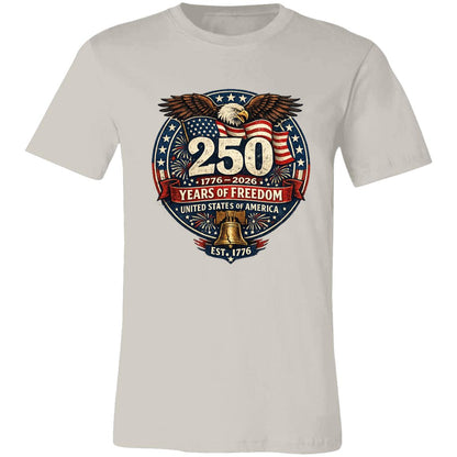 Vintage T-Shirt 250 Years Of Freedom Rustic Patriotic America