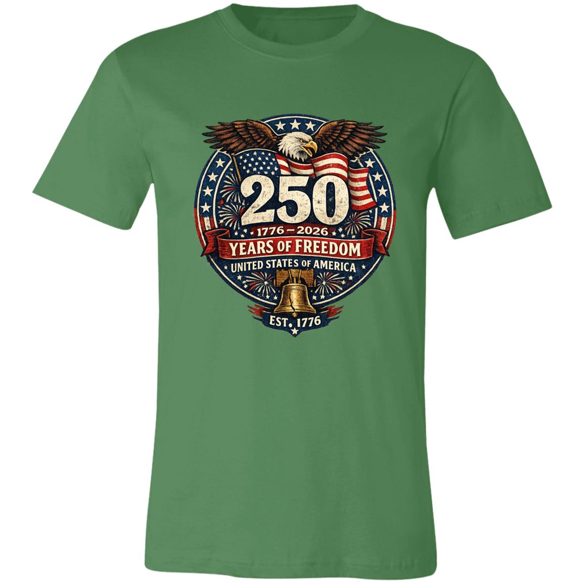 Vintage T-Shirt 250 Years Of Freedom Rustic Patriotic America