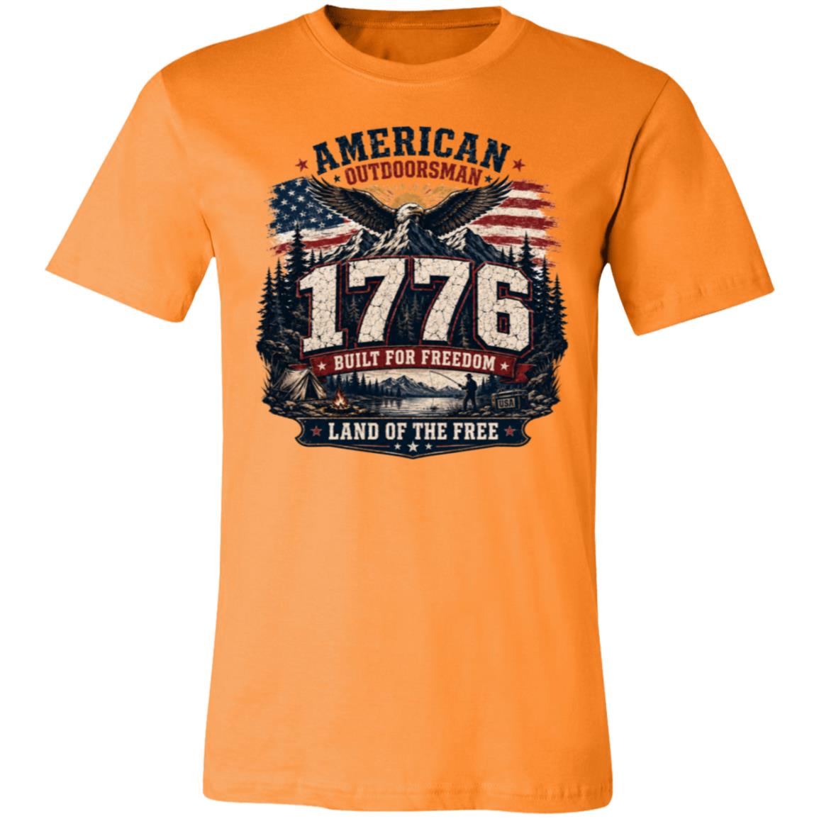 1 776 American Outdoorsman Patriotic Freedom T-Shirt