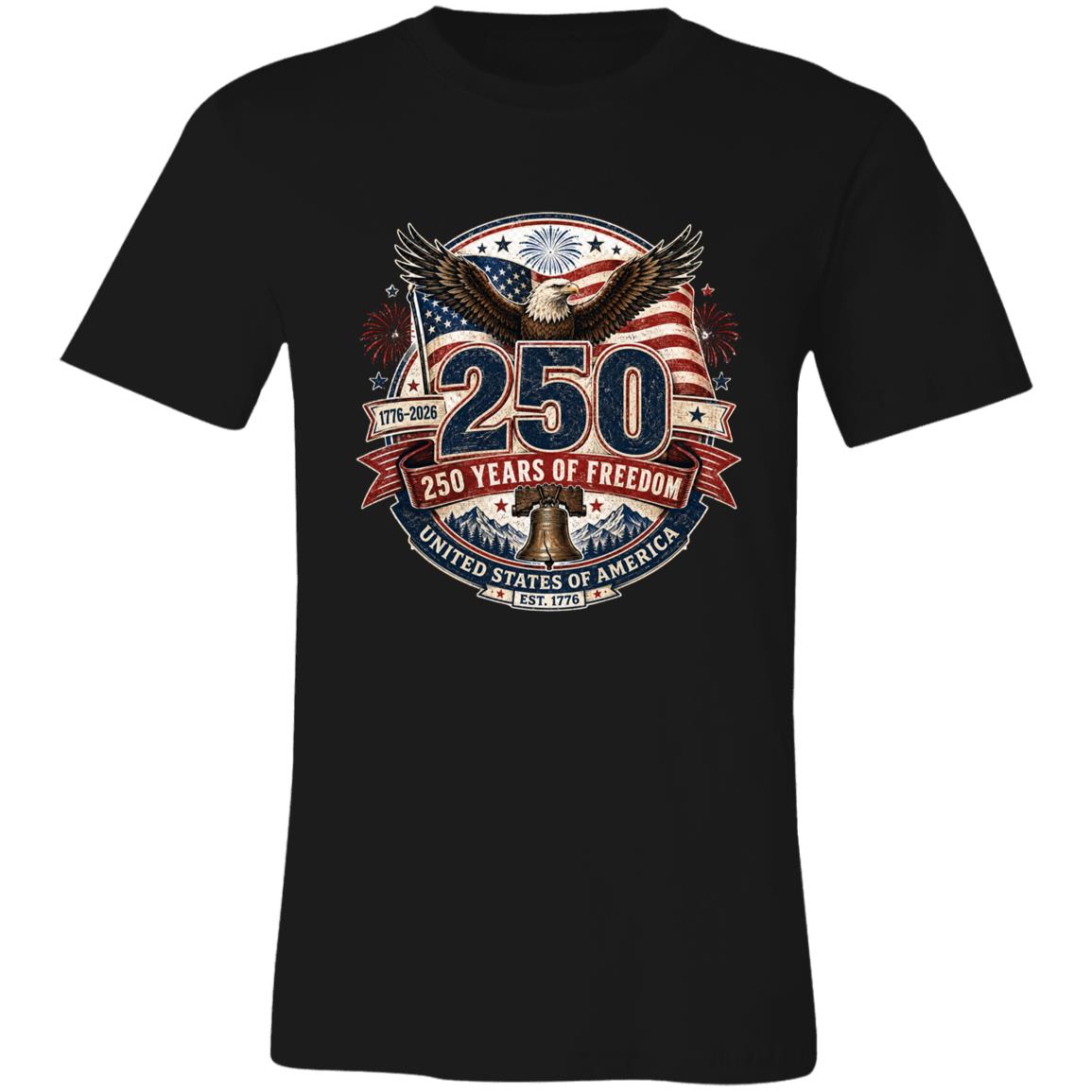 Vintage T-Shirt 250 Years Of Freedom Patriotic America
