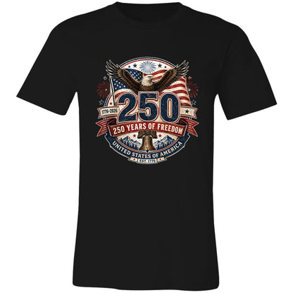 Vintage T-Shirt 250 Years Of Freedom Patriotic America