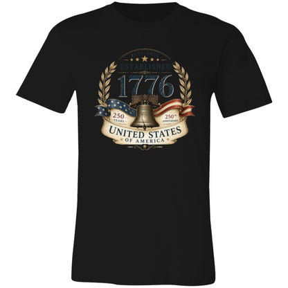 Vintage T-Shirt Premium Americana Established 1776 Patriotic Anniversary