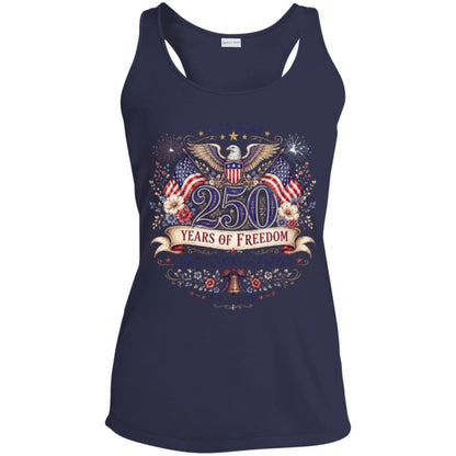 Ladies Performance Racerback Tank Top 250 Years of Freedom