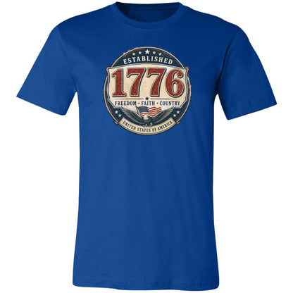 1776 Freedom Heritage Patriotic Fourth Of July T-Shirt