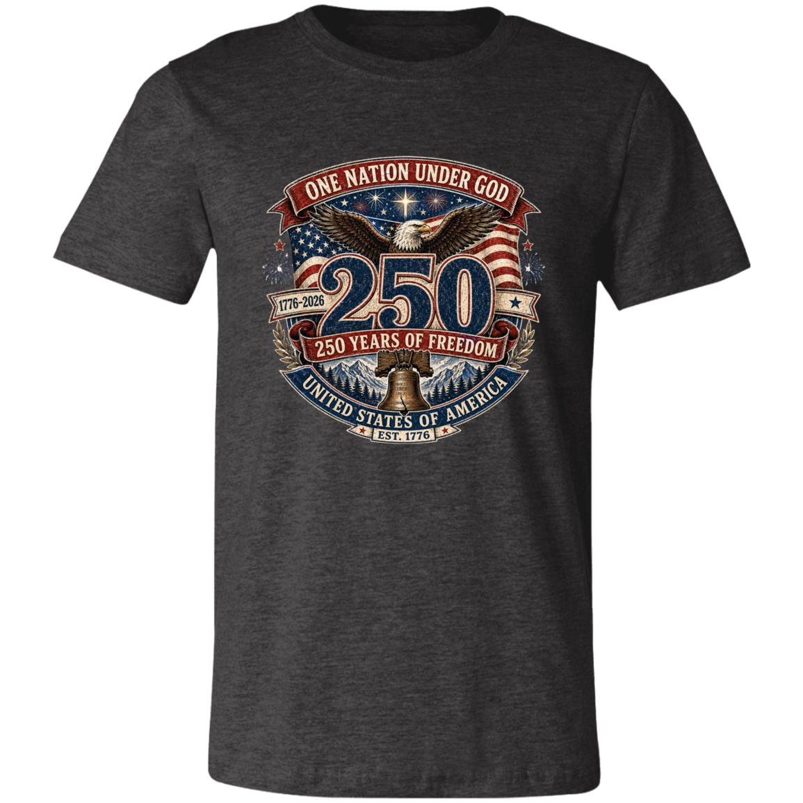 Vintage T-Shirt One Nation Under God Patriotic Freedom