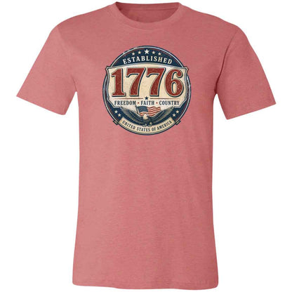 1776 Freedom Heritage Patriotic Fourth Of July T-Shirt