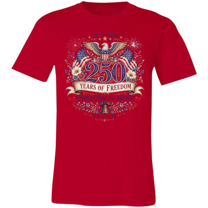 Ladies Vintage T-Shirt 250 Years of Freedom Patriotic America