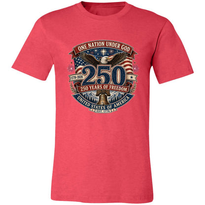 Vintage T-Shirt One Nation Under God Patriotic Freedom