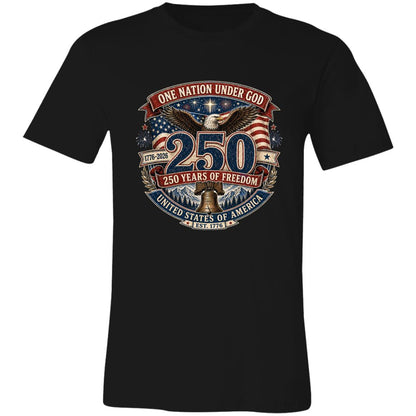 Vintage T-Shirt One Nation Under God Patriotic Freedom