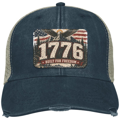 1776 Built For Freedom Distressed Ollie Cap