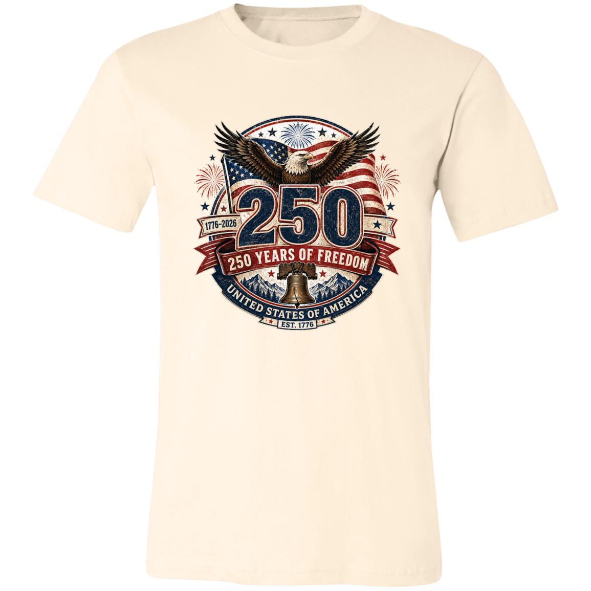 Vintage T-Shirt 250 Years Of Freedom Patriotic America