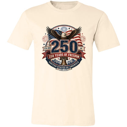 Vintage T-Shirt 250 Years Of Freedom Patriotic America