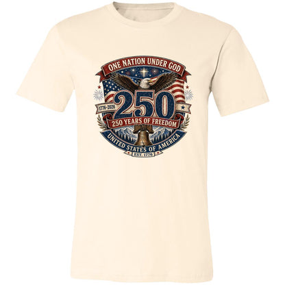 Vintage T-Shirt One Nation Under God Patriotic Freedom