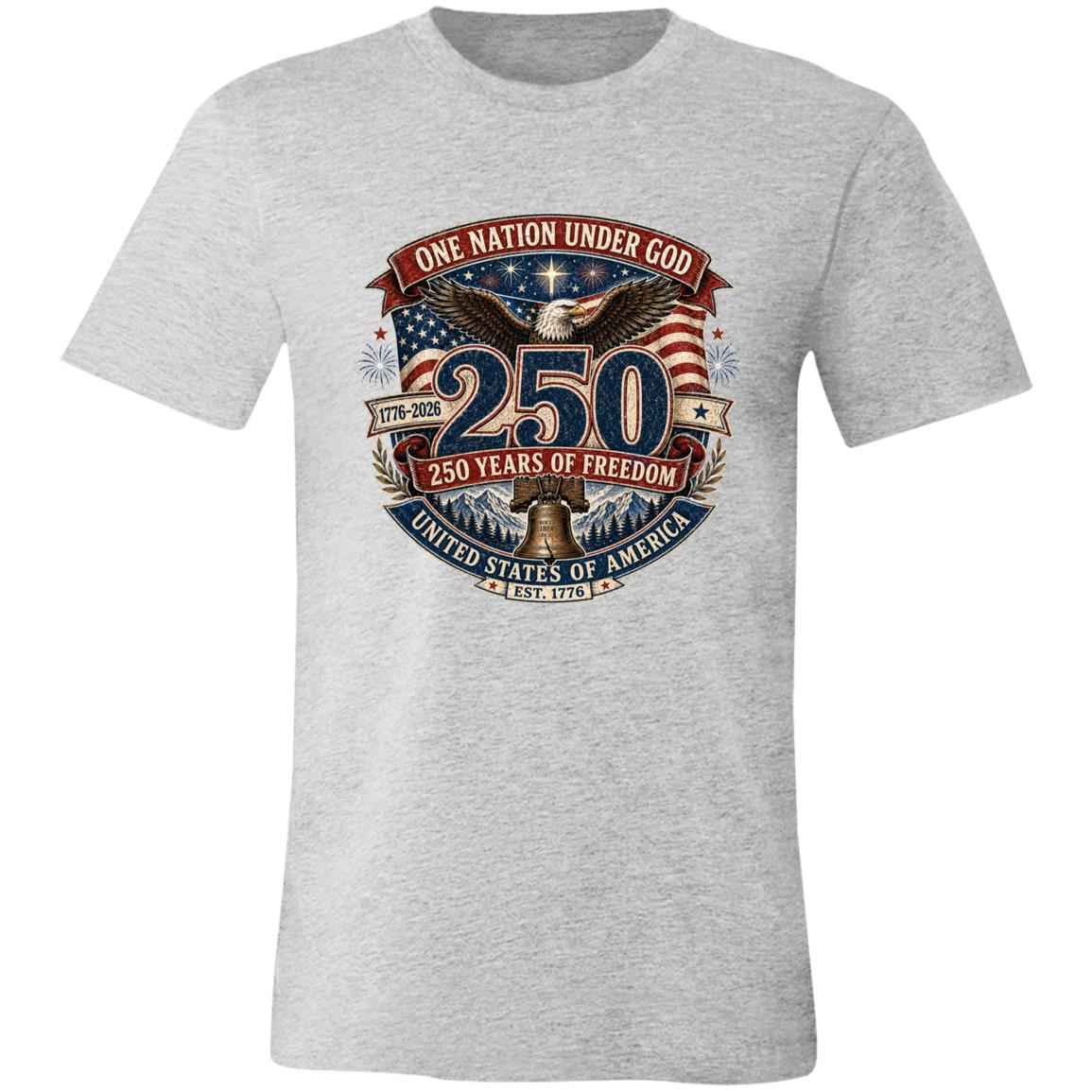 Vintage T-Shirt One Nation Under God Patriotic Freedom
