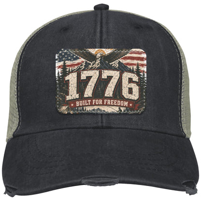 1776 Built For Freedom Distressed Ollie Cap