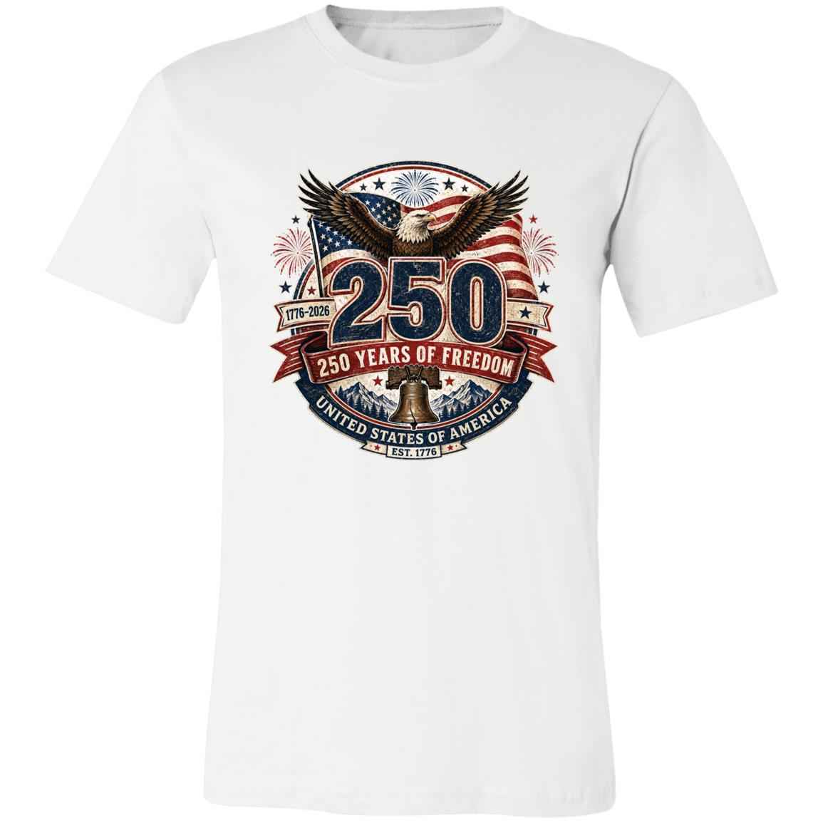 Vintage T-Shirt 250 Years Of Freedom Patriotic America