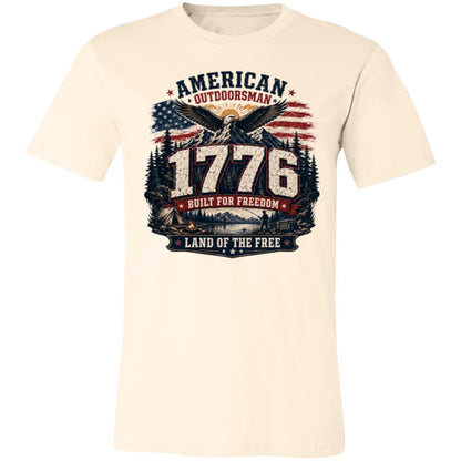 1 776 American Outdoorsman Patriotic Freedom T-Shirt