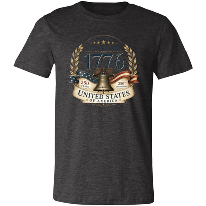 Vintage T-Shirt Premium Americana Established 1776 Patriotic Anniversary
